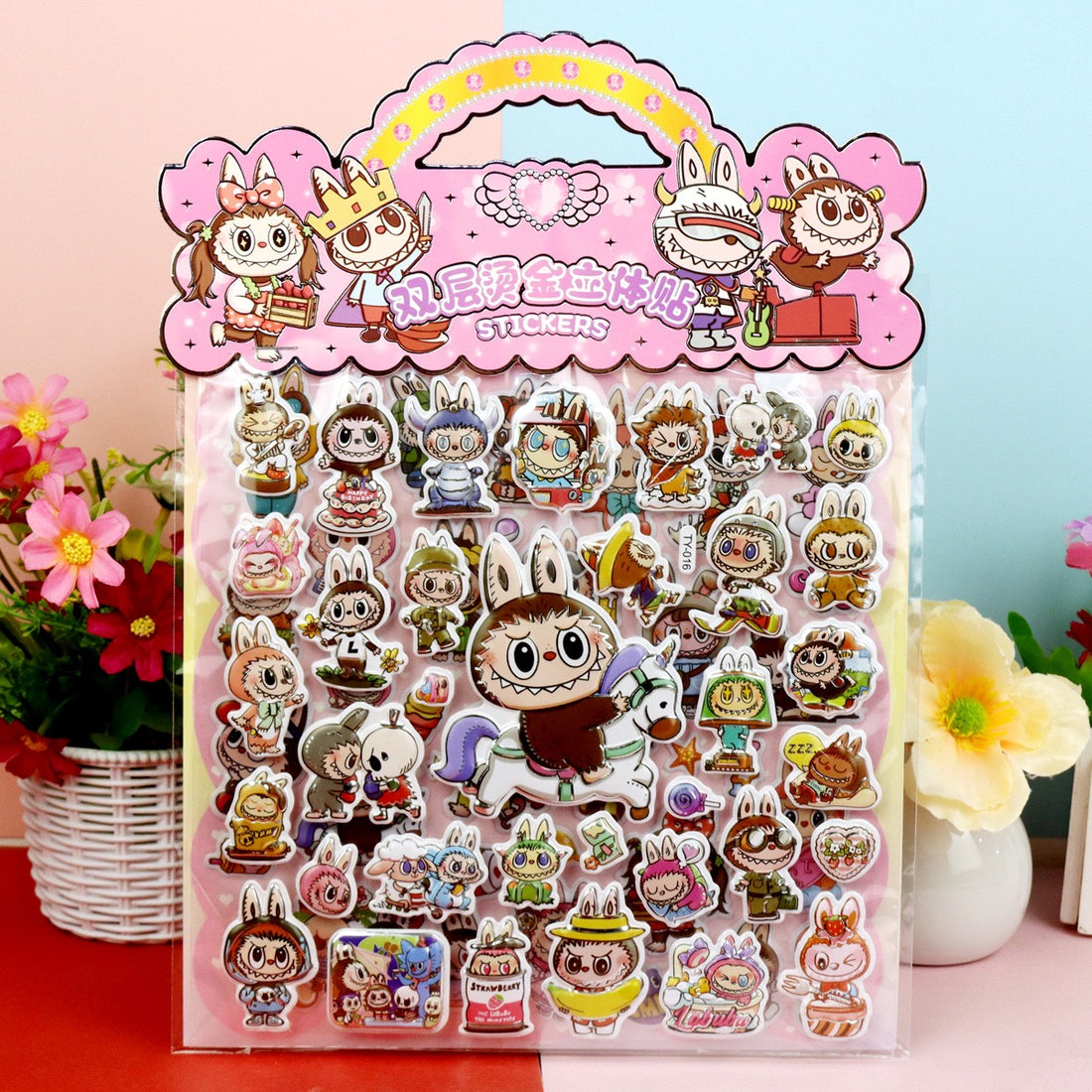 Labubu Sticker Pack – Random Designs Surprise!