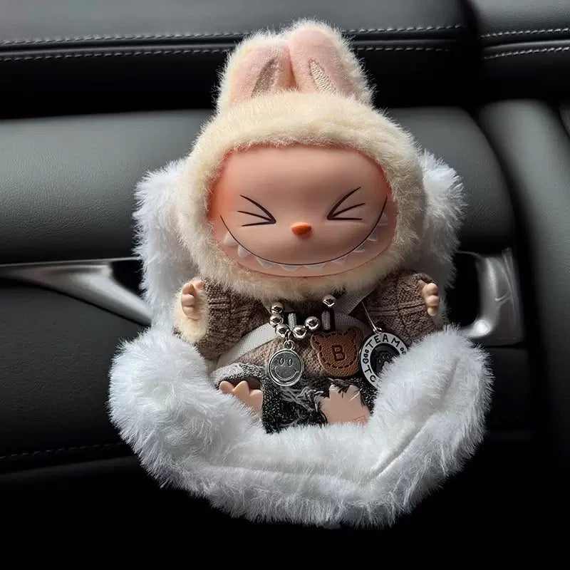 Mini Car Seat for Labubu – Clip-On Air Vent Doll Chair for Safe & Stylish Rides(not including the doll)