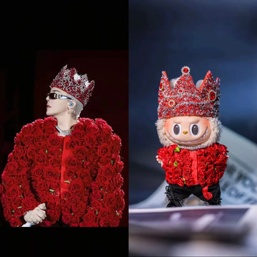 “G-Dragon: At the End of the Flower Road, It's Still You” – GD-Inspired Labubu Outfit | Lunar New Year Rose Edition(not including the doll)
