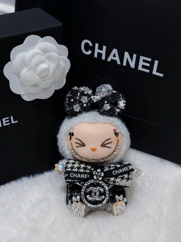 Custom Sitting Labubu Charm – Handmade from Authentic Figure | One-of-a-Kind Collectible